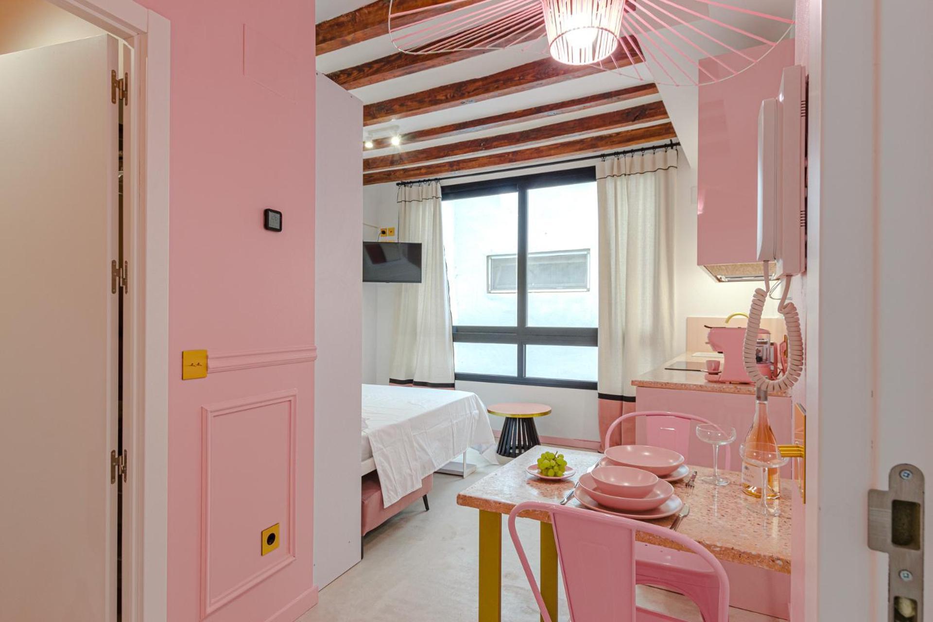 Glamorous Pink Studio In City Center Alicante Exterior foto